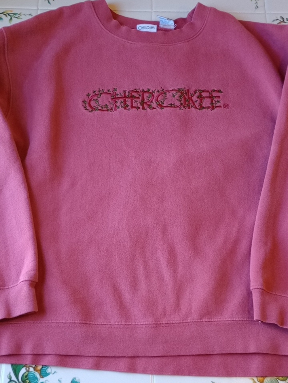 Vintage Embroidered CHEROKEE Sweatshirt